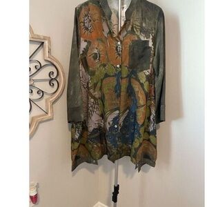 Multicolor Artistic Women's Blouse